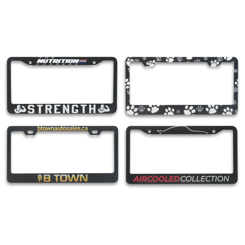 Customizable Beautiful Flag Celebration Series American Specification Alloy License Plate Frame