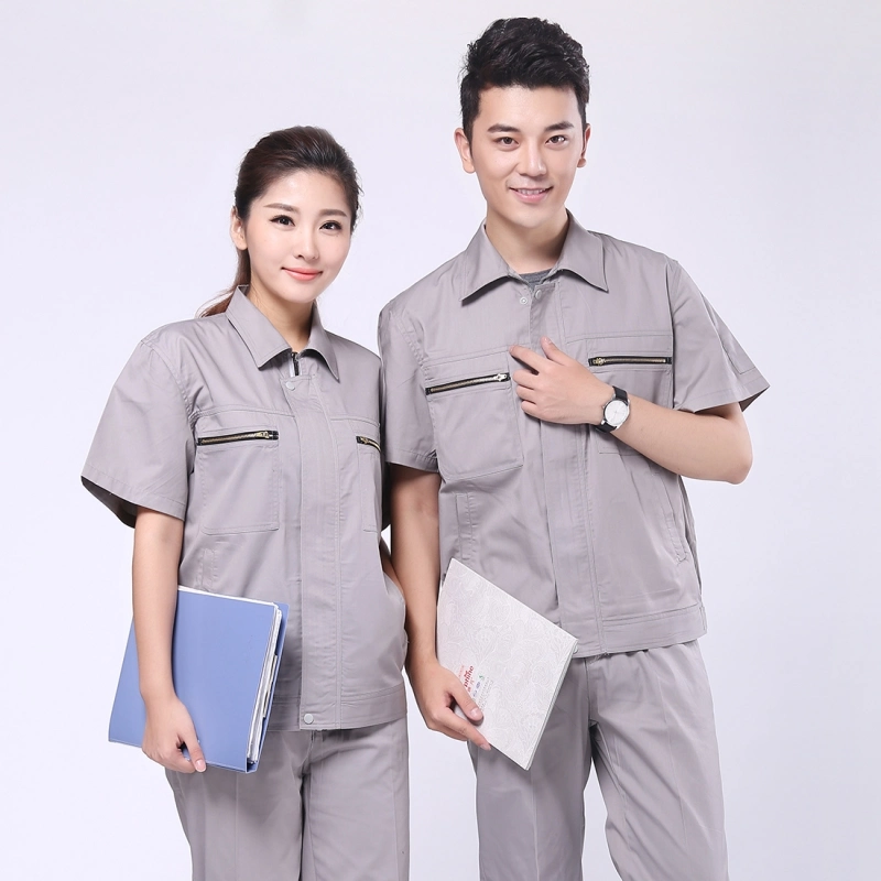 Chinese Safety Wear Customized Summer Anti-Static Multi-Pockets Red Coverall Workwear