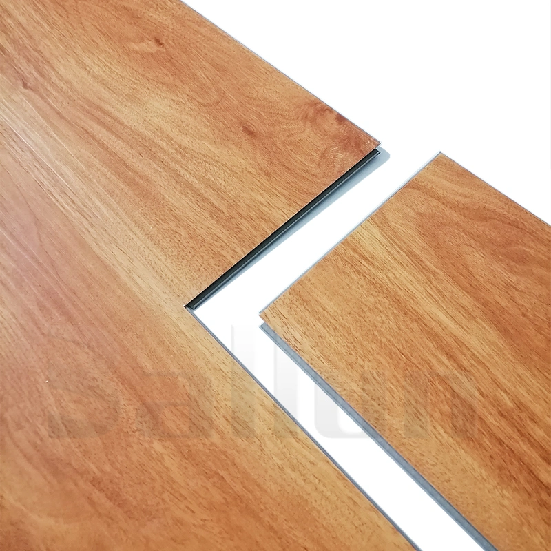 Durable PVC resistente al agua sana Baldosas de Vinilo de interbloqueo de 4mm Haga clic en Lvt Spc pisos