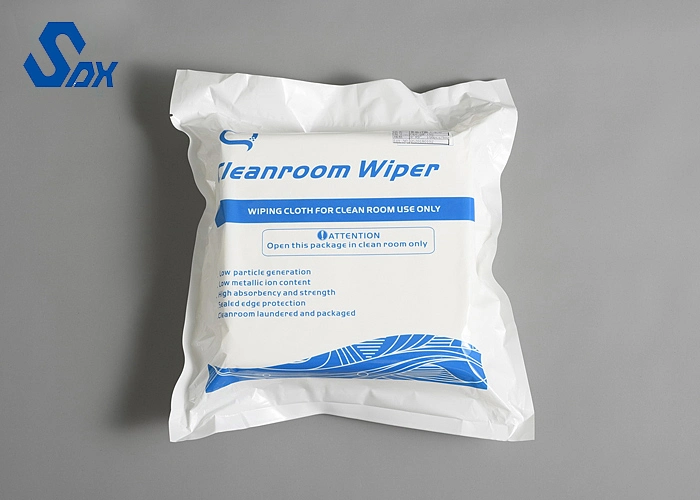 100% Polyester Lint Free Industrial Cloth Clean Room Wiper Cleanroom Wipes