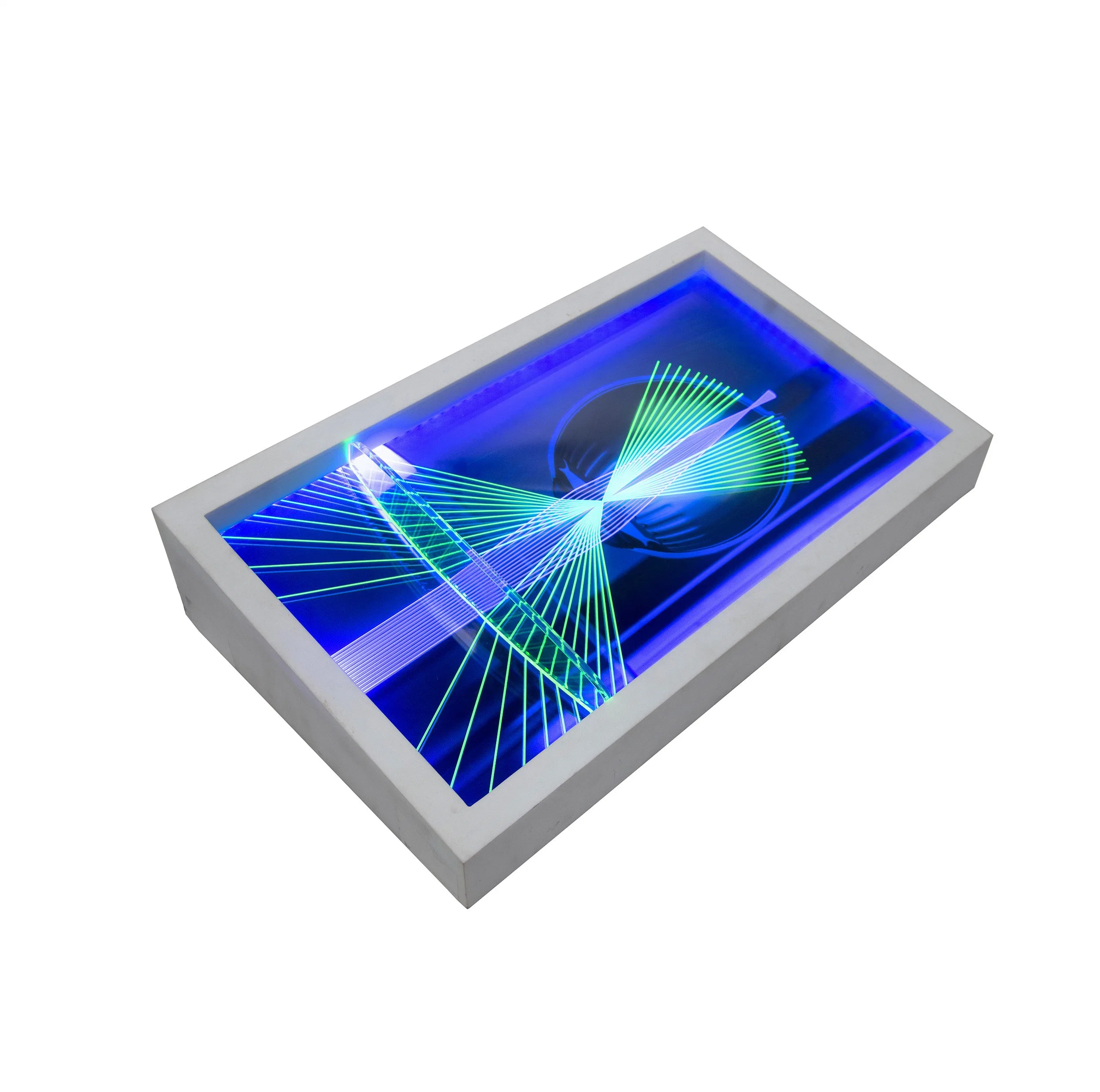 LED Light Display Box for Refracting Glasses in Blue and Ultraviolet Light