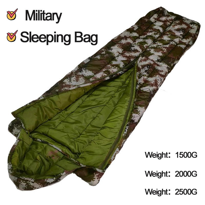 Waterproof Army Style Camp Camouflage 3.5kg Below Zero 20 State Reserve Emergency Green Military Style Sleeping Bags Winter Troops Style Relief Camping Bag