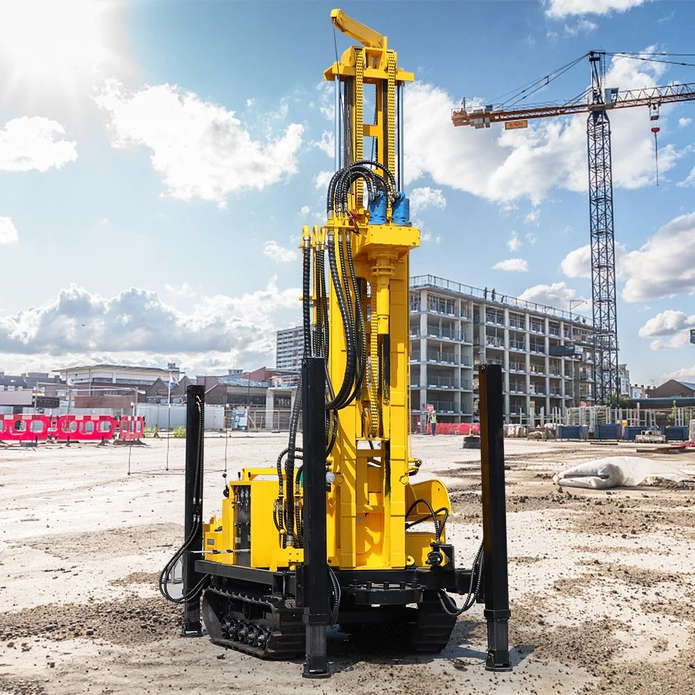 160m/180m/220/260m/320m Crawler Type Pneumatic Water Well Drill/Drilling Rig Machine Use for Hills/Mountains/Drilling Wells