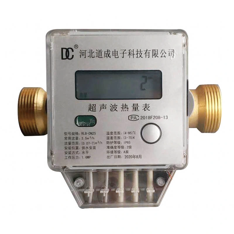 Infrared, Pulse RS485, M-Bus, Nb-Lot Composite or Brass Tube Ultrasonic Heat Flow Meter