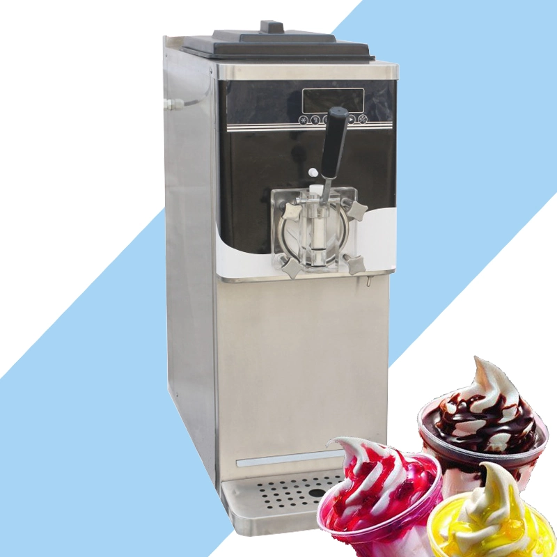 Edelstahl Tisch Soft Ice Cream Maschine mit guter Qualität Kompressor