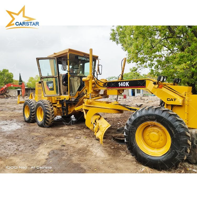 Secondhand Motor Grader 140h Used Grader with Cat 3306 Engine Caterpillar Motor Grader 140h