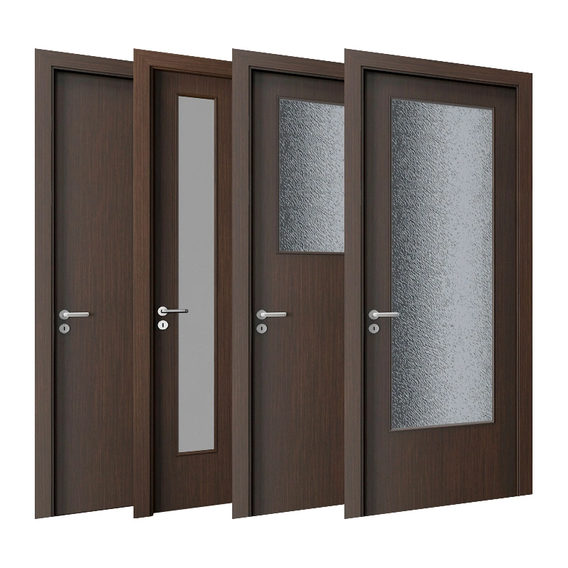 Hotel Bathroom Wooden Door Apartment Office Flat Design Timber Solid Door