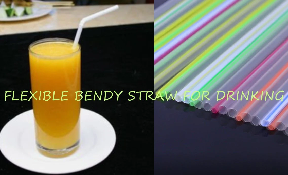 Wholesale Biodegradable PLA Disposable Straw BPA Free Flexible Bendy Drinking Straw for Daily Life