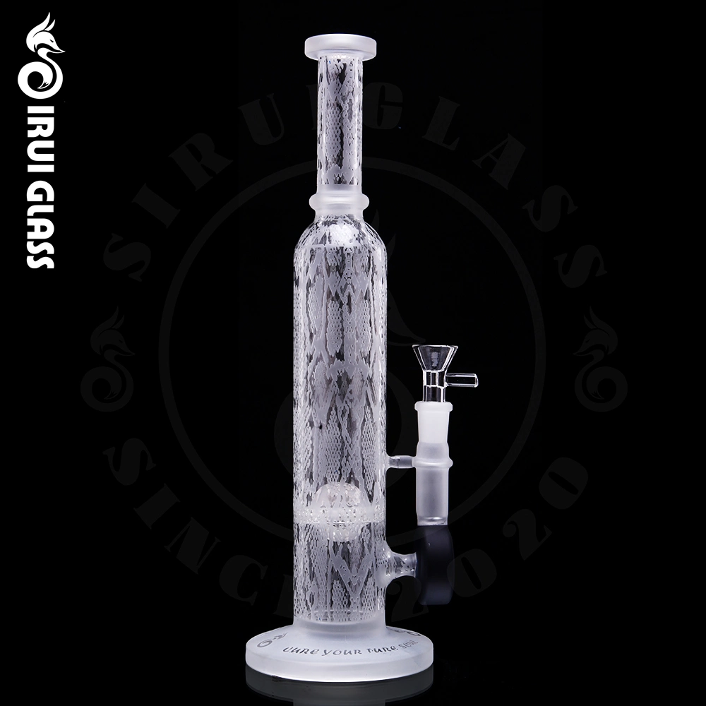 Sirui Recycle Water Pipes Glass Water Pipe Glass Water Pipe for Sale Glass Smoking Water Pipe Original Snake Sandblasting Straight Tube