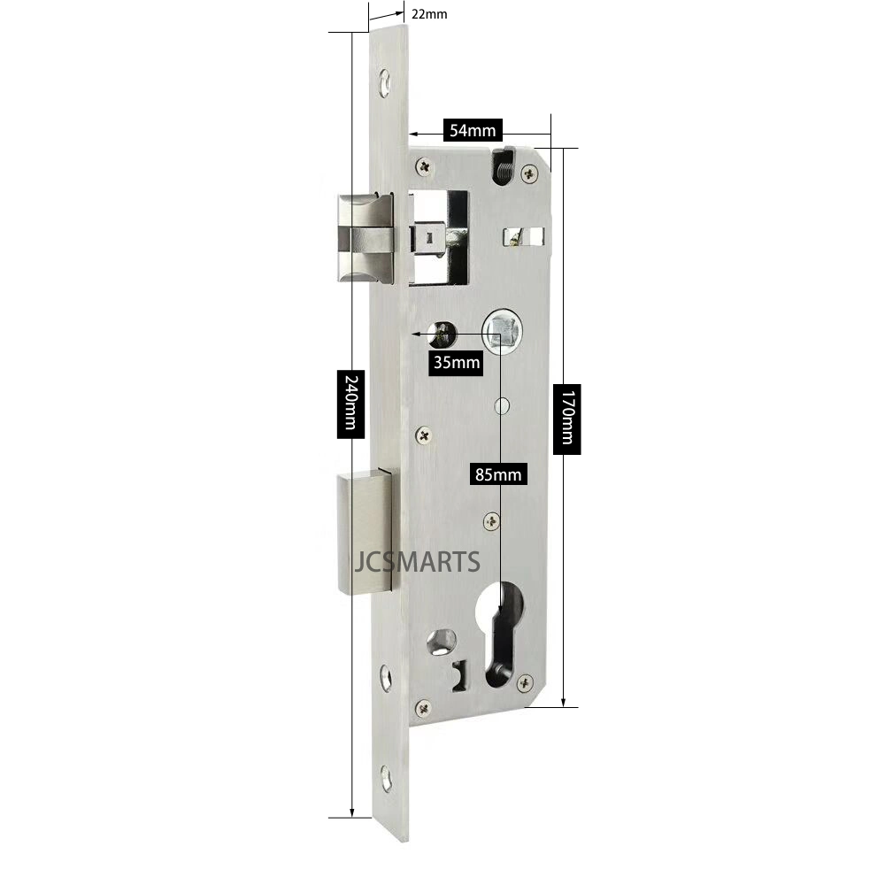 Waterproof RFID Card Door Lock with European Mortise for Hotel