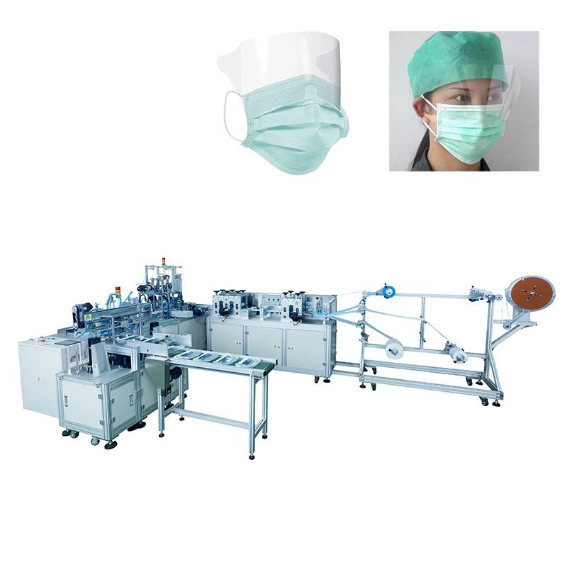 Automatic High-Efficiency Fluidshied Anti-Free Surgical Mask Making Machine