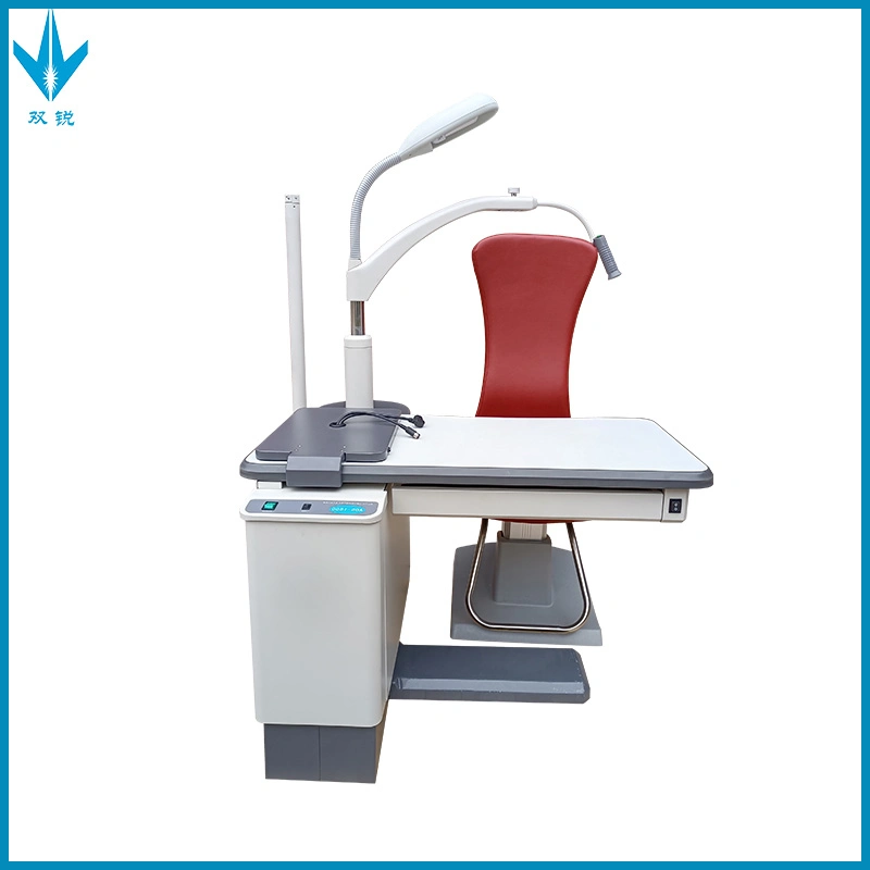 Combined Table and Chair Motorized Rotary Ophthalmic Instrument Table Configured with Computer