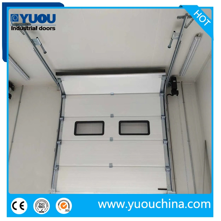 Warehouse Vertical Sliding Lifting Loading Area Overhead Sectional Industrial Door with Dock Leveler and Dock Shelter