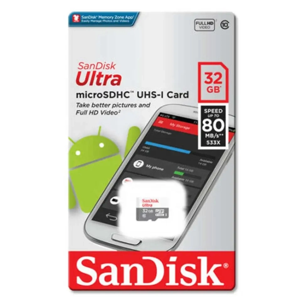 100 % Foi Sandisk Ultra Carte Micro SD SDHC de classe10 TF carte de 8 Go de 16Go et 32 Go à 64 Go de 128 Go de 256 Go de carte de 512 Go de mémoire