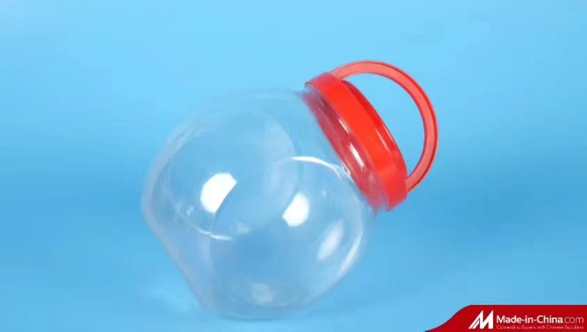 HDPE Bottle Transparent Bottle Plastic Empty Bottle With Red Cap