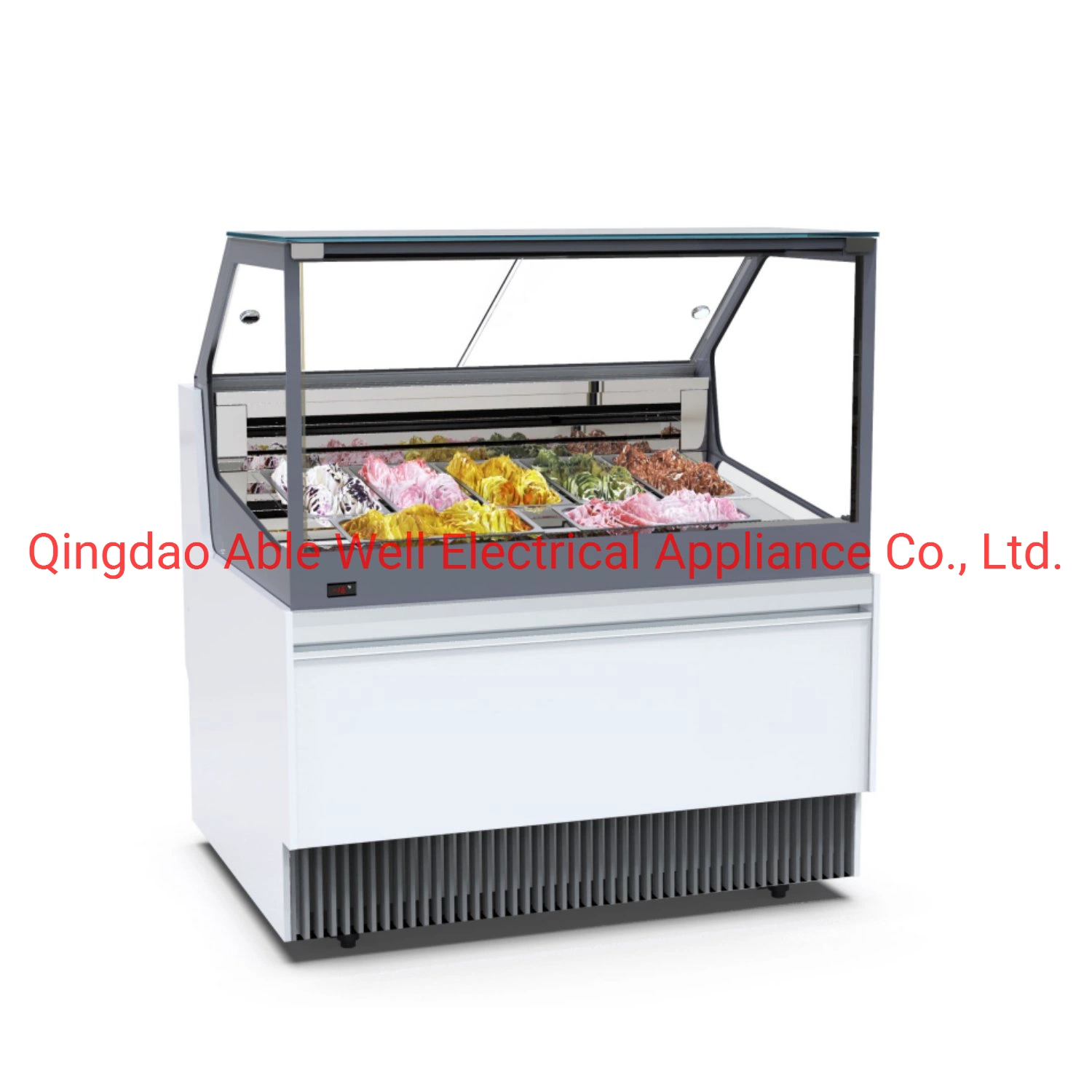 Supermarket Cake Showcase Chiller Refrigeration Equipment Commercial Cake Display Showcase