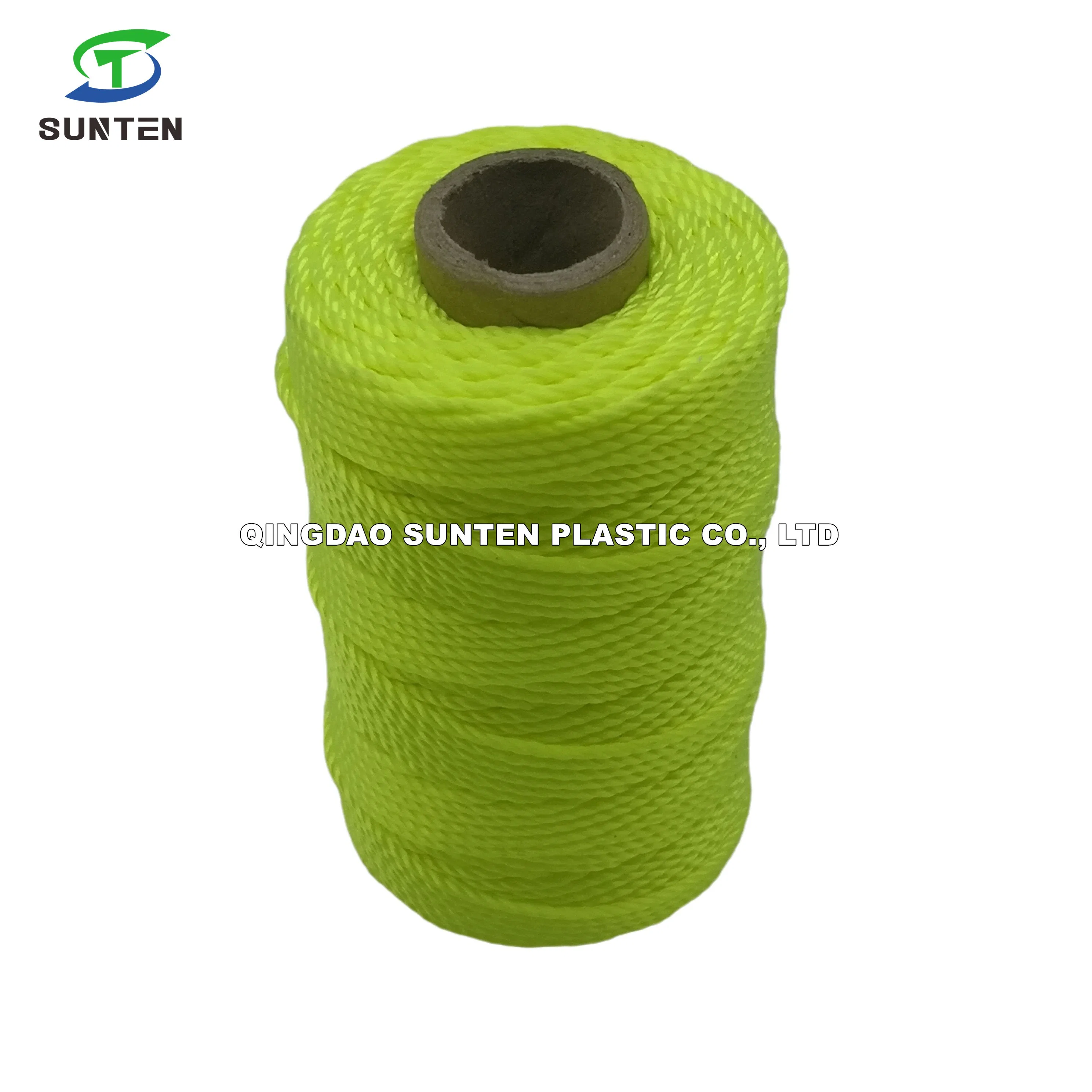 Nylon (PA, poliamida) /PP/poliéster/PE/plástico torcida/Multi-Filament trançada/Enfardadeira/Thread/Linha de embalagem/Linha Mason/Pesca Corda de líquido (210D/380D) pelo carretel