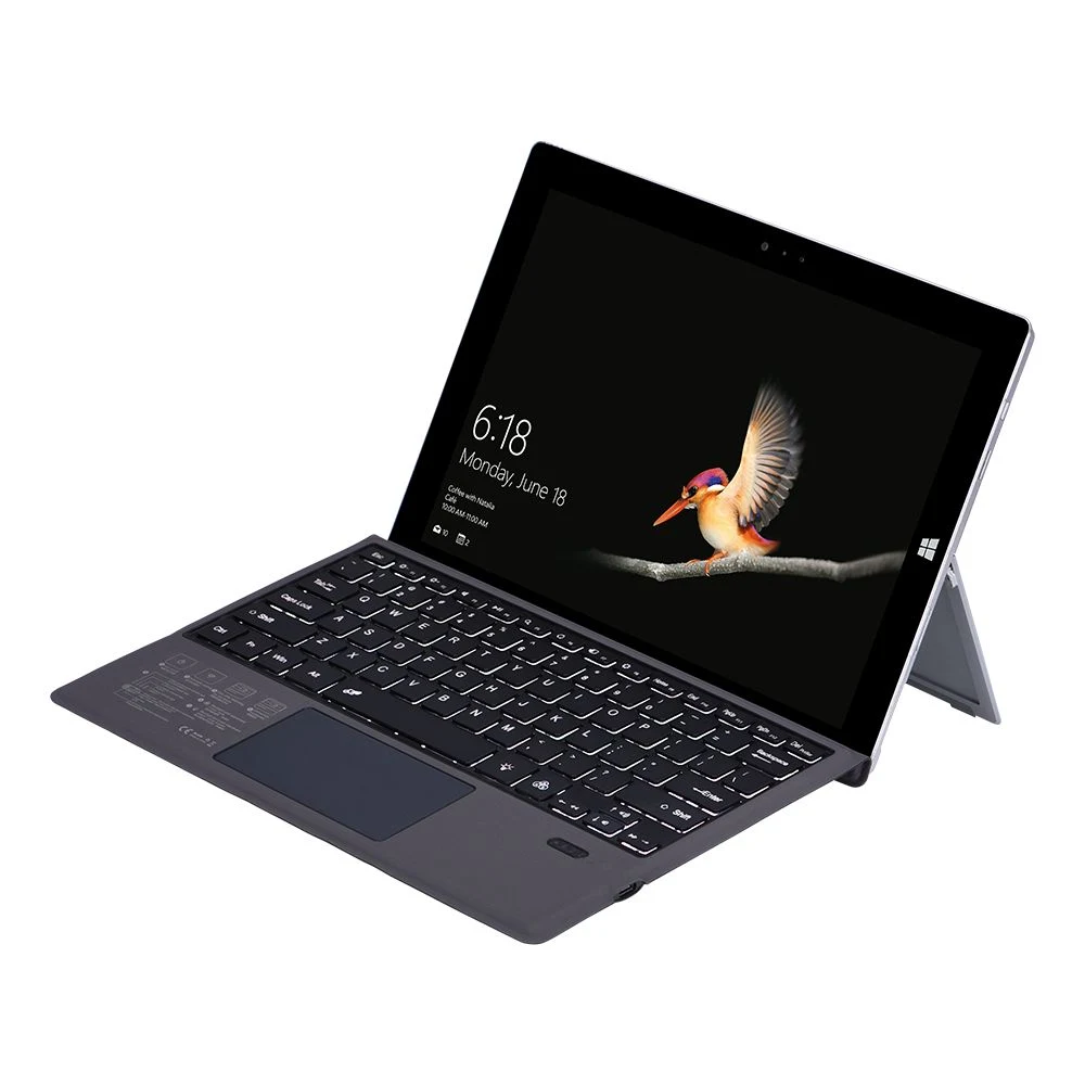 Clavier magnétique intelligent avec rétroéclairage pour ordinateur portable Surface PRO/4/5/6/7.