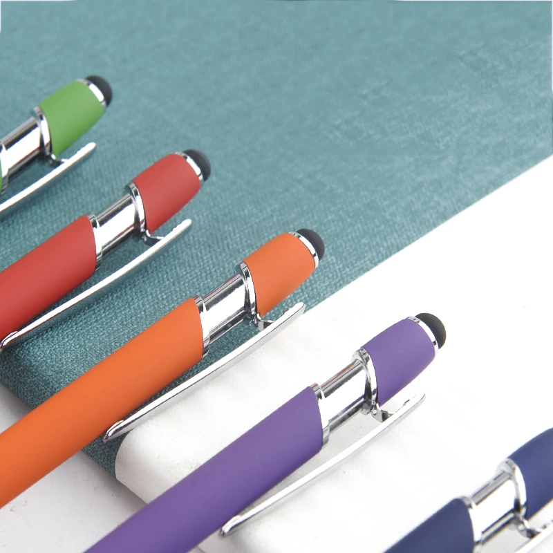 Pen Supplier Marketing Promotional Aluminum Bamboo Screen Stylus Metal Pen