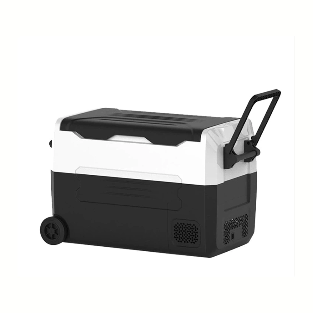 Car Refrigerator Portable Hard Coolers 35L Outdoor Dual Temperature Cooler Warmer Box Retro Mini Car Fridge