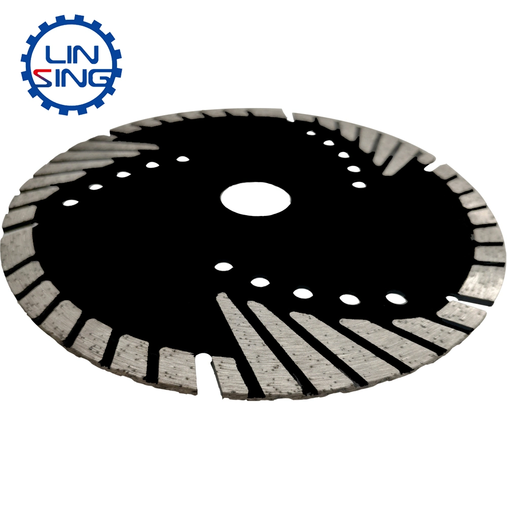 Professional Diamond Sintered Segmented Bevel Turbo Blades