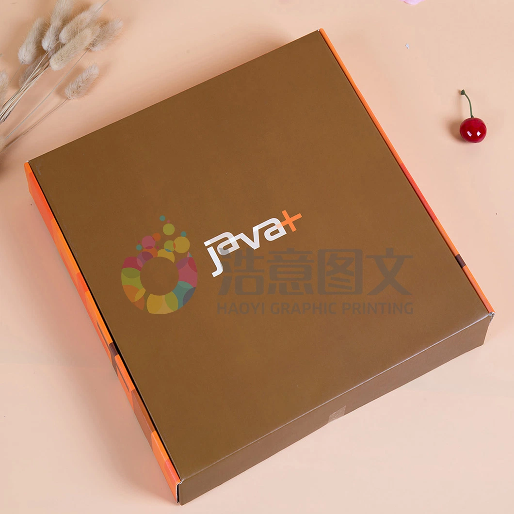 Wholesale Custom 8 10 12 14 Inch Eco Friendly Box Package Food Grade Container Brown Kraft Paper Carton Packaging Boxes Corrugated Shipping Pizza Box with Logo