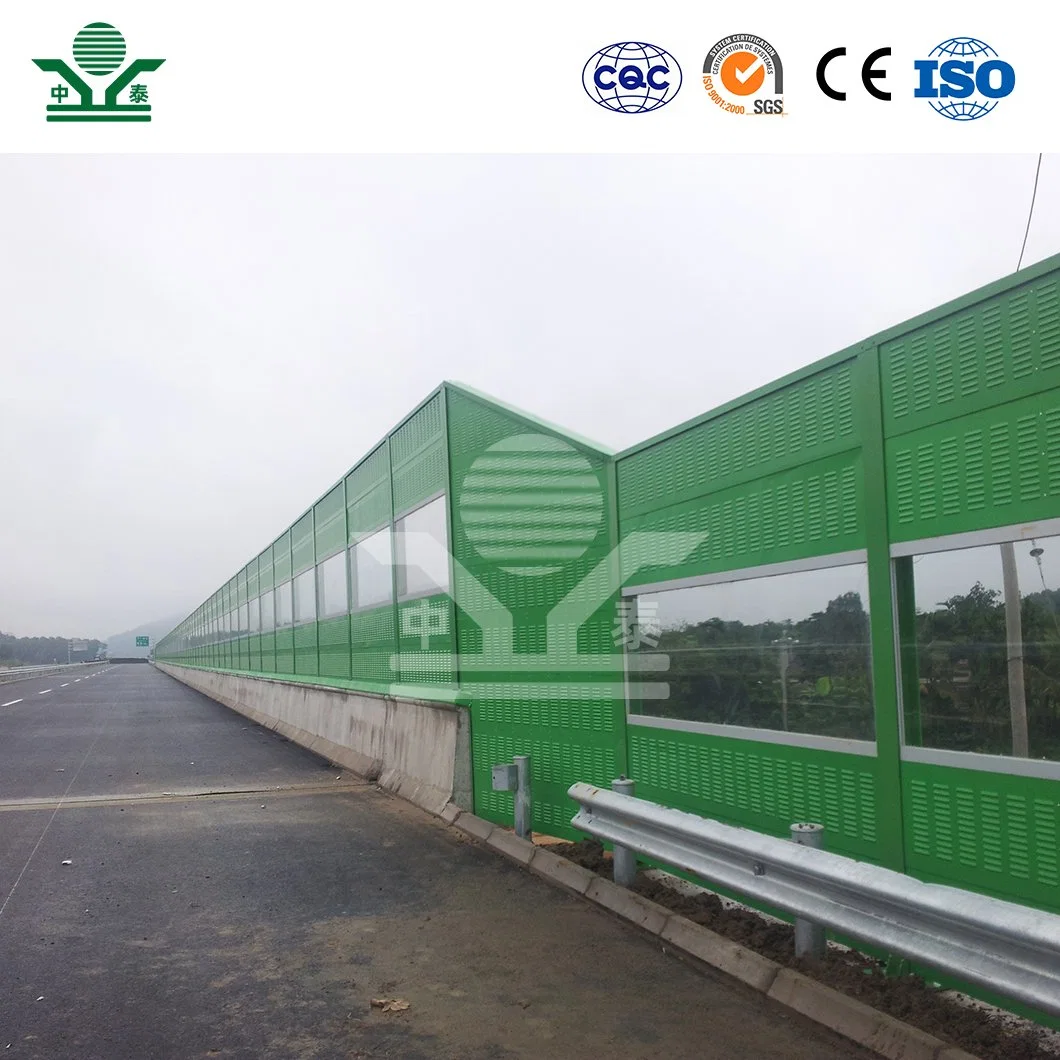 Zhongtai Temporary Sound Barrier Wall China Manufacturing Construction Barrier Netting Aluminum Plate Material Highway Barrier Walls