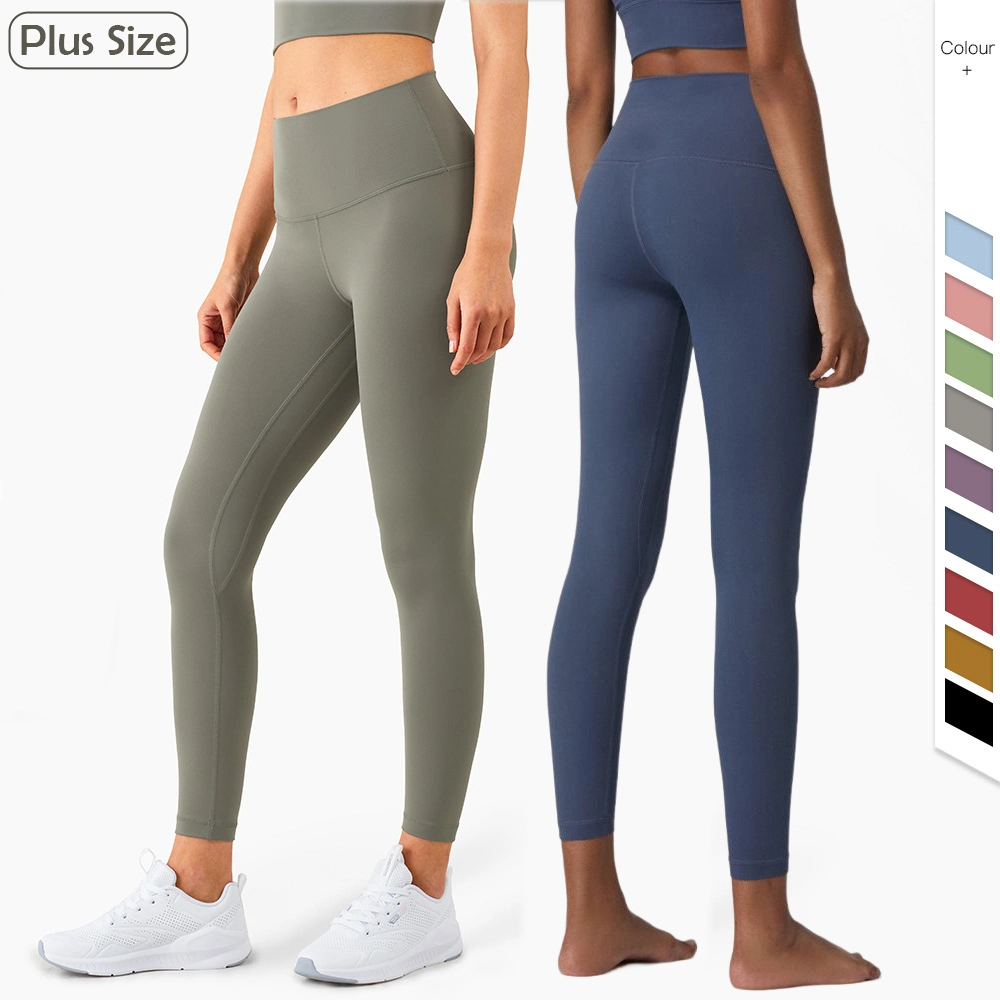 Großhandel Plus Größe Hohe Taille Pocket Design Yoga Hose Frauen Leggings Sportswear