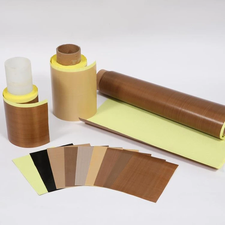 0.35mm High Temperature Brown Black PTFE Adhesive Tape with Release Paper
