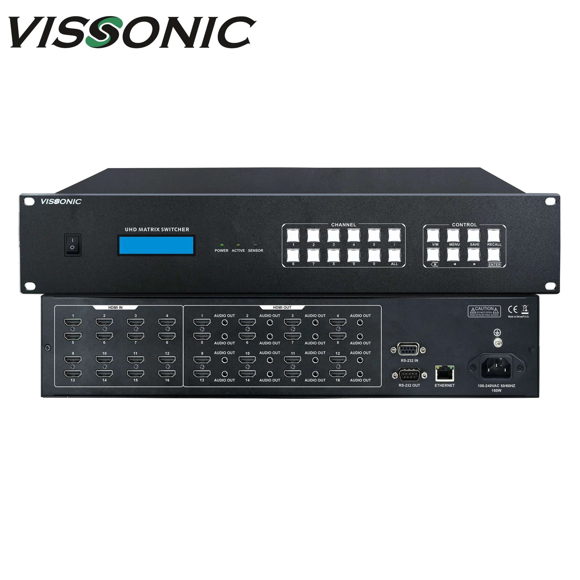 4 x 2K HDMI 16X16 Matrix Поддержка HDMI1.4 Hdcp1.4 Video Wall Control