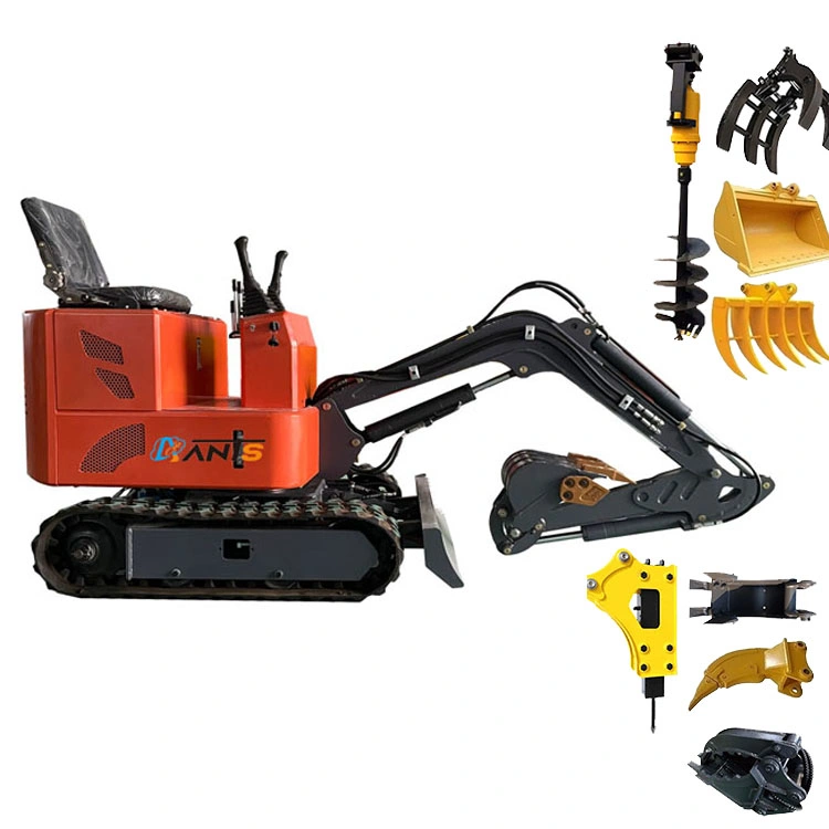 High quality/High cost performance  Hot Sale 1ton Mini Small Micro Hydraulic Excavator Digger Bagger Mini Bagger Farm Machinery