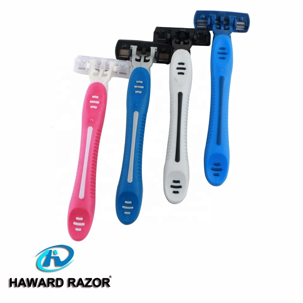 Private Label Wholesale Price Triple Blade Disposable Razor Men Gender Shaving Razor