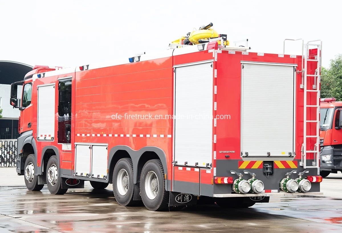 Camion de lutte contre l'incendie avec réservoir d'eau et de mousse de 18000L Mercedes-Benz Heavy-Duty