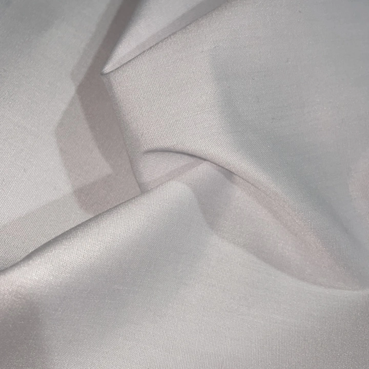 80% Polyester 20% Cotton Trueran White Poplin Fabric 45X45 133X72 White Woven Plain Weave Tc Poplin Fabrics