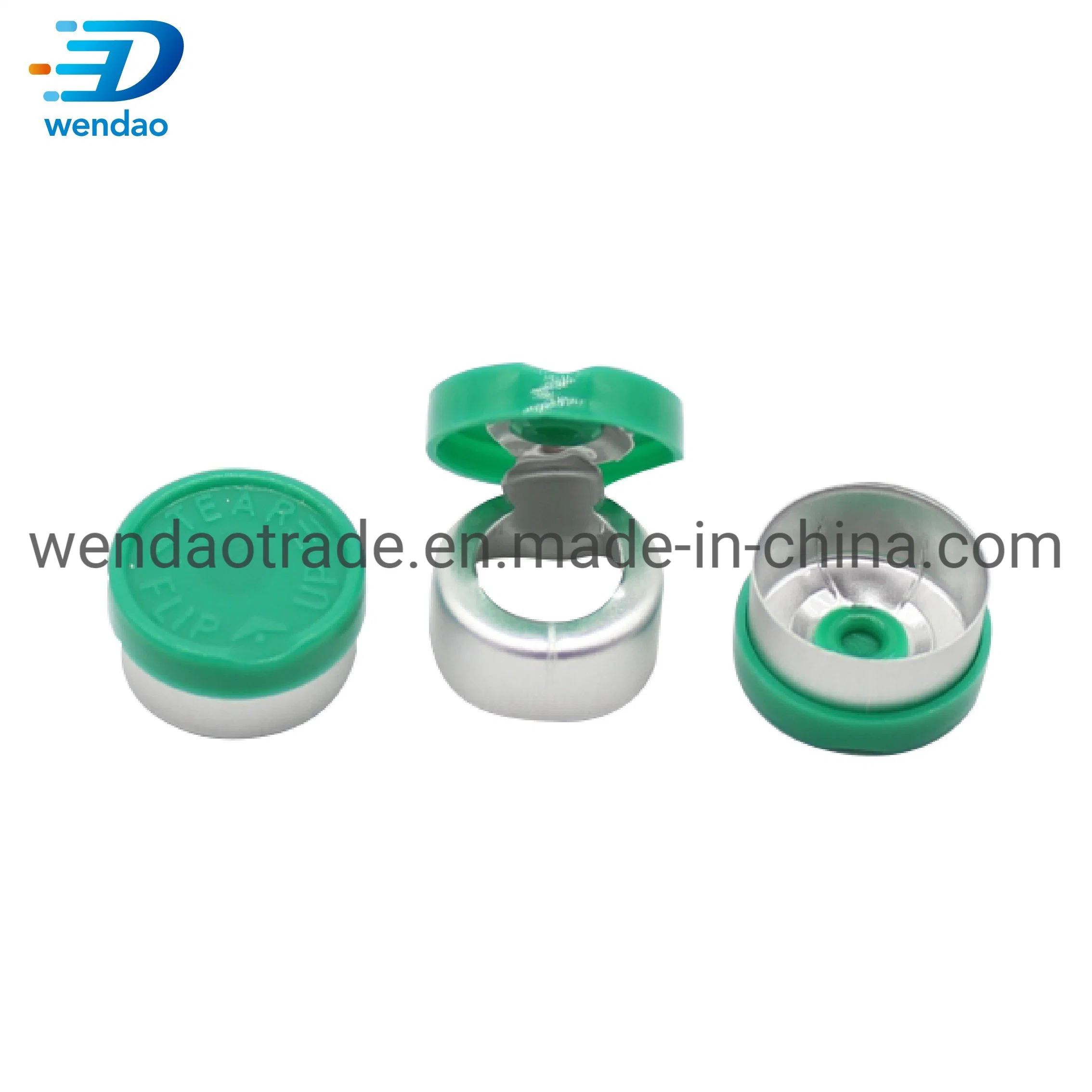 13mm 15mm 20mm Medicinal Aluminum Plastic Flip Tear off Vial Aluminium Caps for Cosmetic Packaging