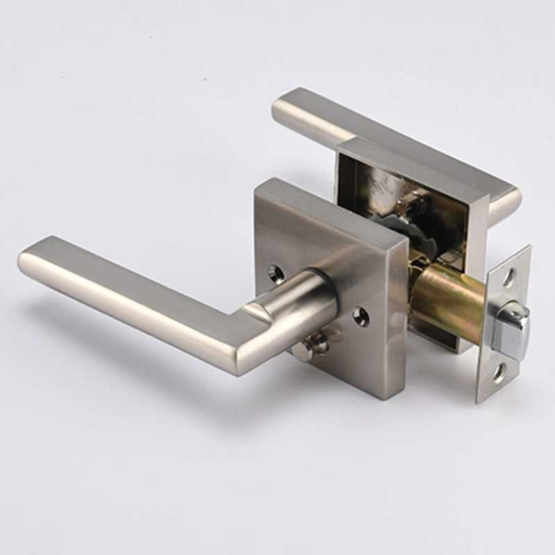 Conjunto de fechaduras de abertura fácil com pega Privacy, porta Satin Nickel Ferragens da porta da fechadura