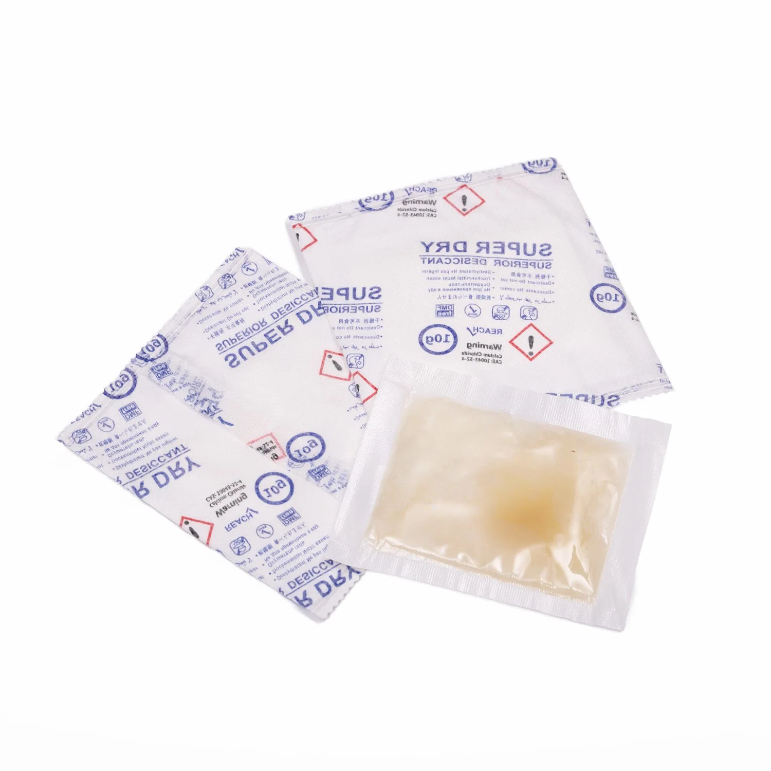 Super Dry Calciumchlorid Trockenmittel-Form Prävention für Kleidungsstücke Verpackung 2G-100g