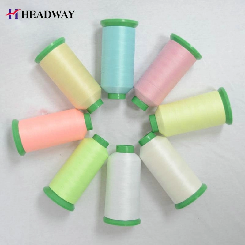 Wholesale/Supplier Dope Dyed Ring 100% Polyester Spun Yarn 52s/2 for Sewing