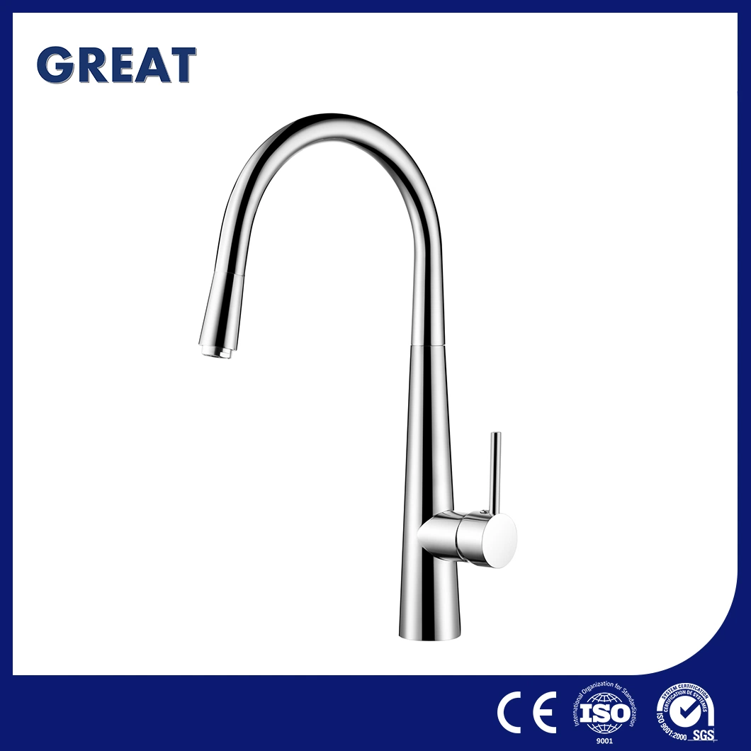 Great Black Pull-Down Kitchen Faucet Manufacturers Kitchen Faucet Brushed Nickel Gl90104m104 Chrome Pull-out Kitchen Faucet Smooth Kitchen Faucet with Sprayer