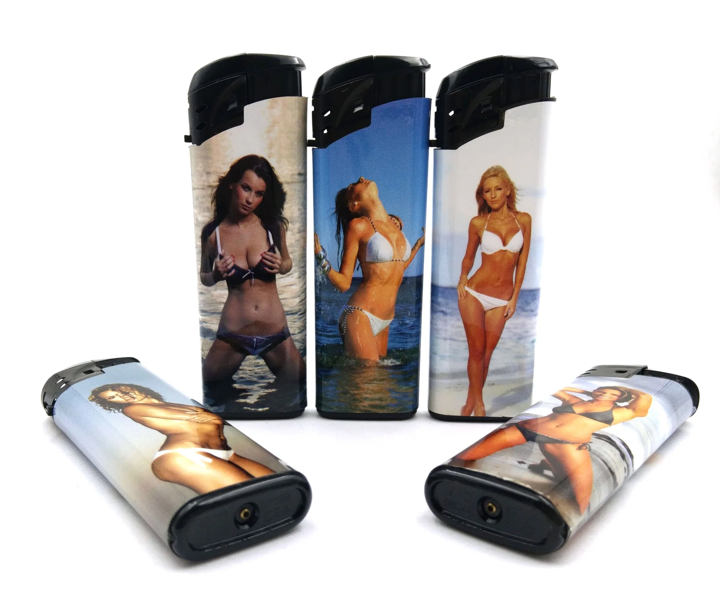 Classic Fashionable Butane Gas Lighters Rechargeable and Disposable Customized