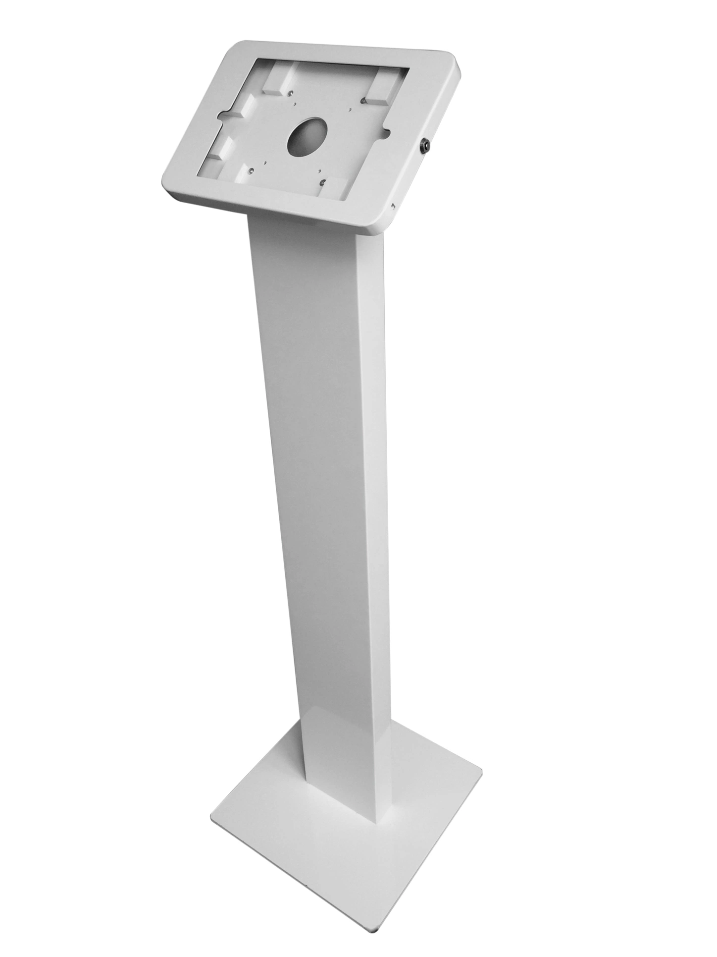 Freestanding iPad Kiosk Stand Enclosure with Lockable Mechanism Design