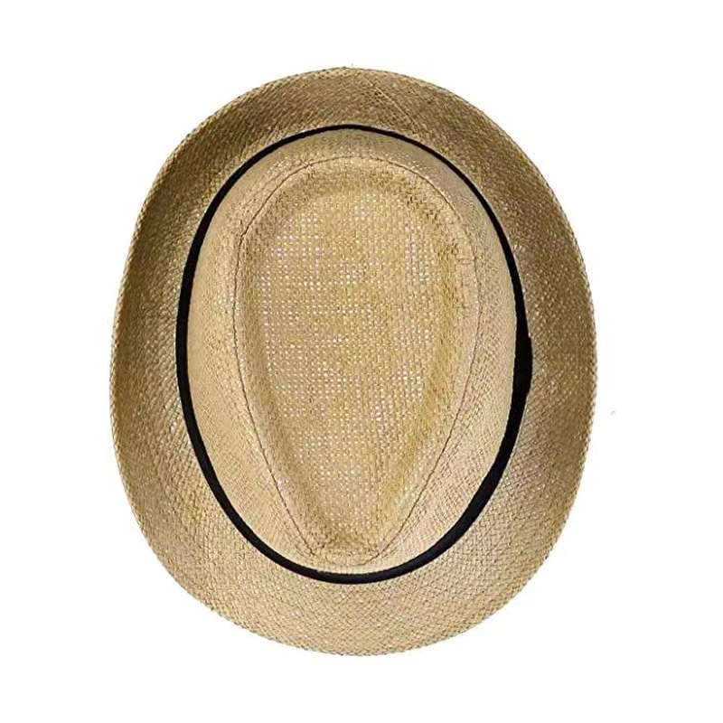 Classic Panamá Verano Fedora papel Trilby Sun paja sombreros para Hombre Mujer Sombrero Playa