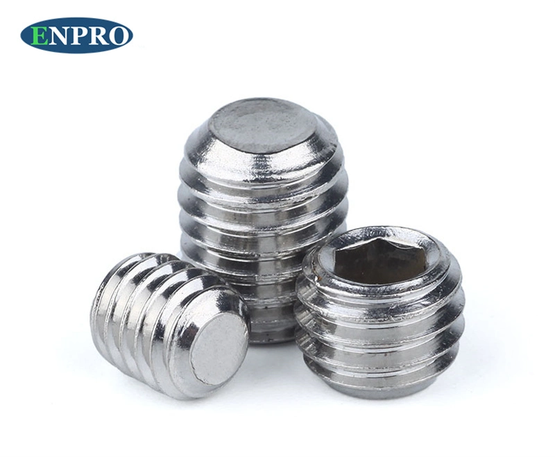 Stainless Steel Hexagon Socket Set Screws with Cup Point