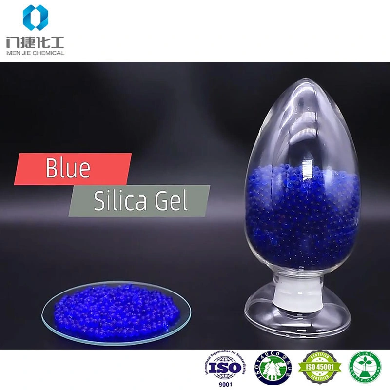 Tipo de venta al por mayor de un desecante indica 1-3mm Blue Silicagel