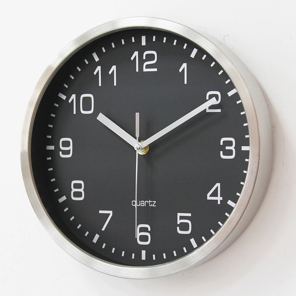 CE & RoHS High quality/High cost performance  Fashion Simple Round Metal Silent Wall Clock