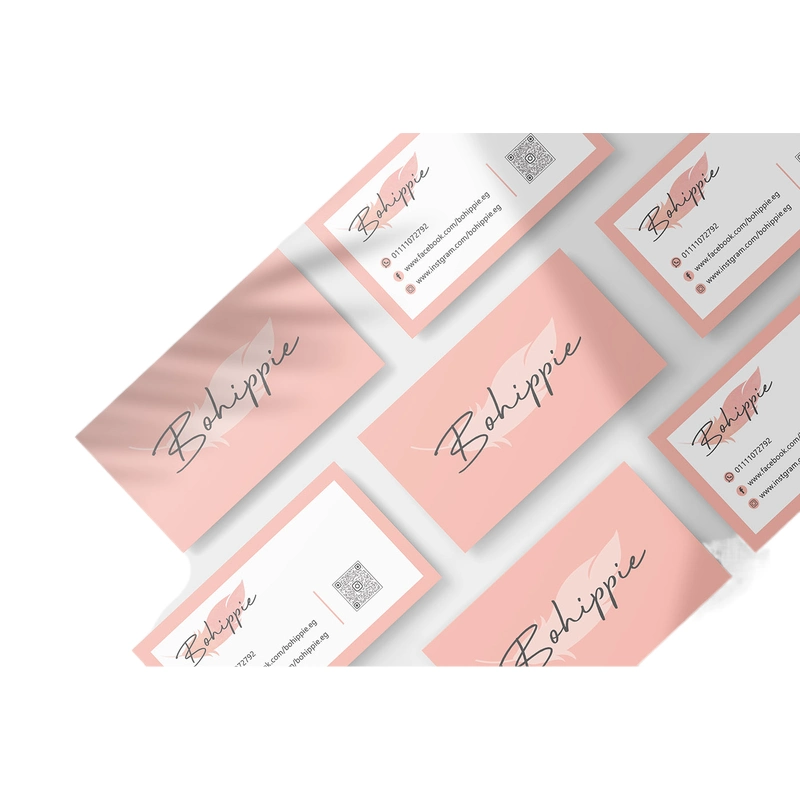 Customized Printed Pink Card Business Cards Name Card