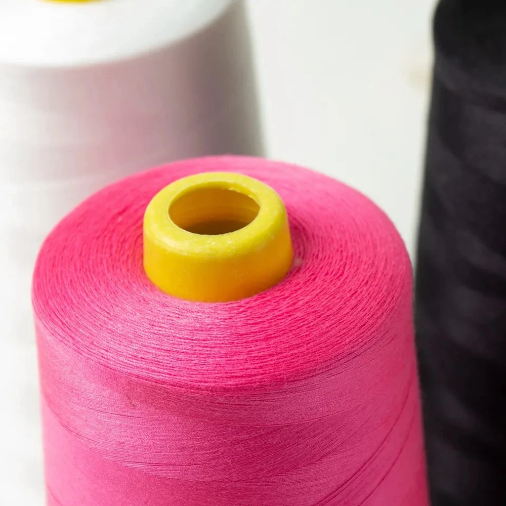 Professionelle 100% Polyester gesponnen 500g Big Spool Nähfaden für Hochgeschwindigkeits-Nähmaschine