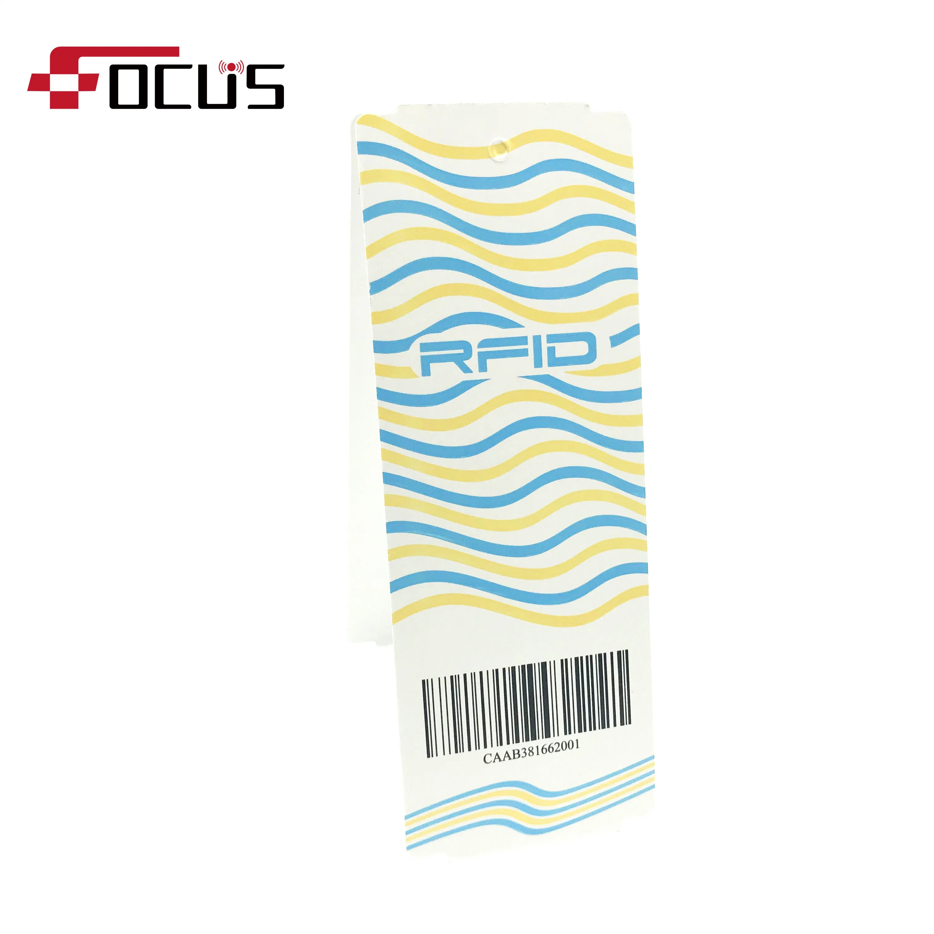 OEM papel de ropa RFID barato etiqueta de Hang NFC para trajes