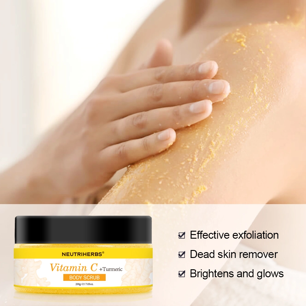 Wholesale/Supplier Cosmetics Skin Care Brightening Vitamin C Turmeric Body Scrub