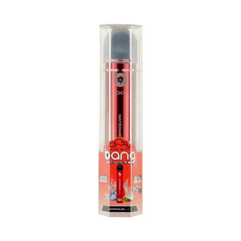 A mais recente caneta de cigarro e descartável Bang XXL de 6 ml com 2000 ml Pulverizador de 18 sabores